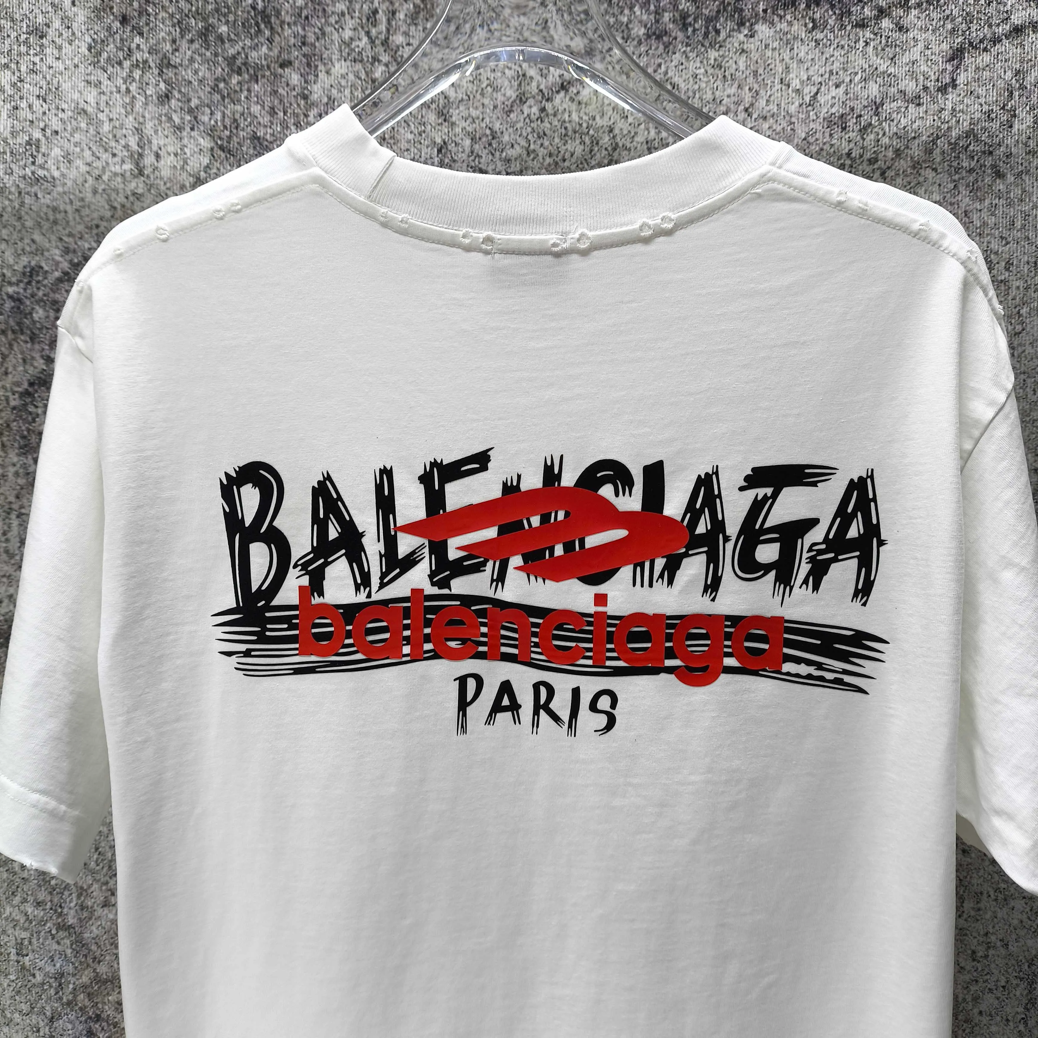 BAL* 2026 New Arrival 320g logo t Same Style Size S M L XL XXL Black White